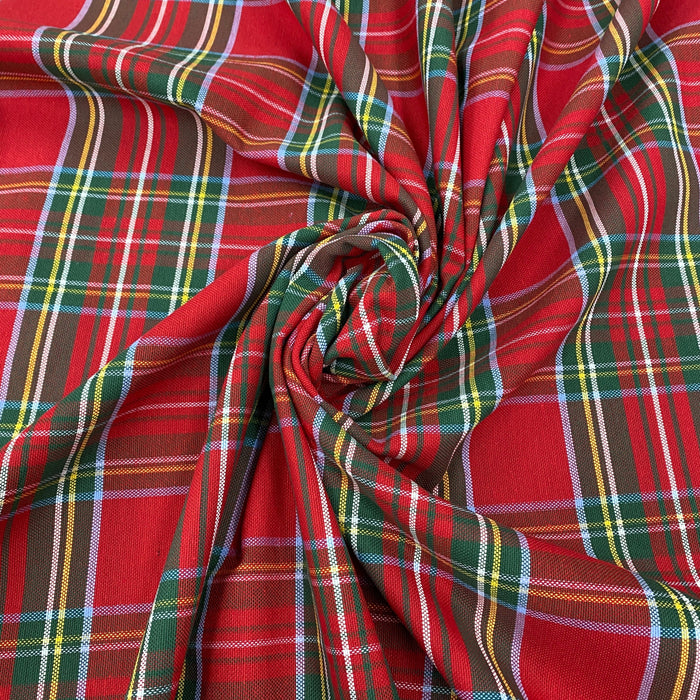 Tartan scozzese rosso motivo grande Diffusione Tessuti Tartan scozzese rosso motivo grande